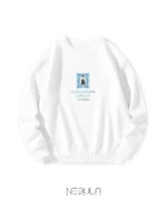 سویشرت دورس سفید طرح "اغیار"