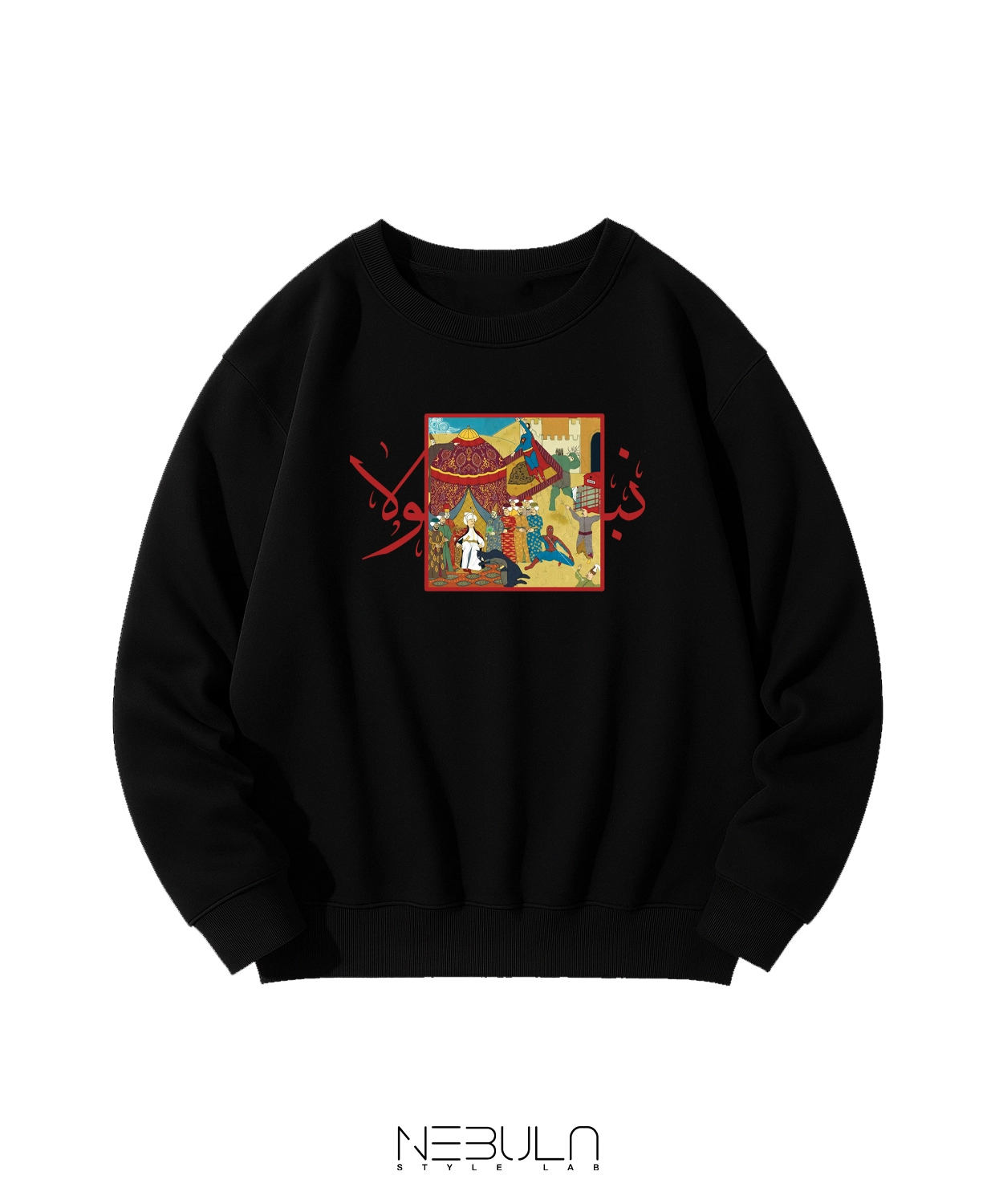 wonderland black dors سویشرت دورس مشکی طرح "wonderland" - Image 1